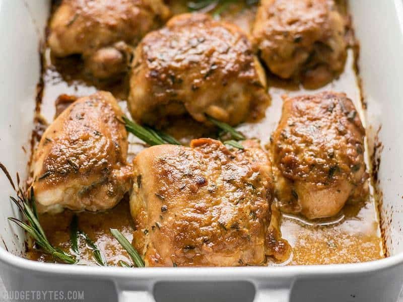 Maple Dijon Chicken Thighs