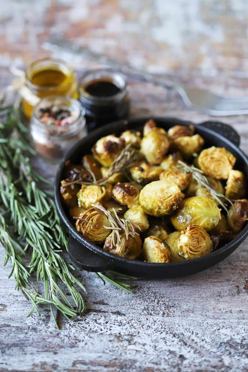 Maple Roasted Brussels Sprouts