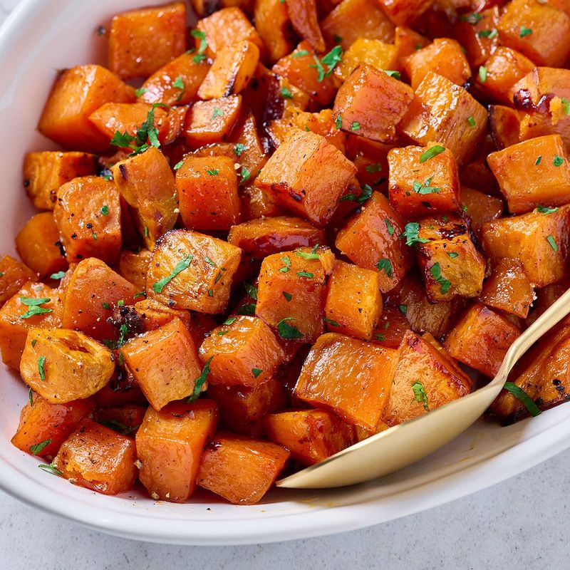 Maple Roasted Sweet Potatoes