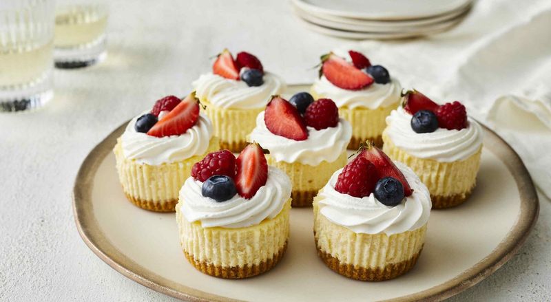 Mini Cheesecakes with Berry Topping