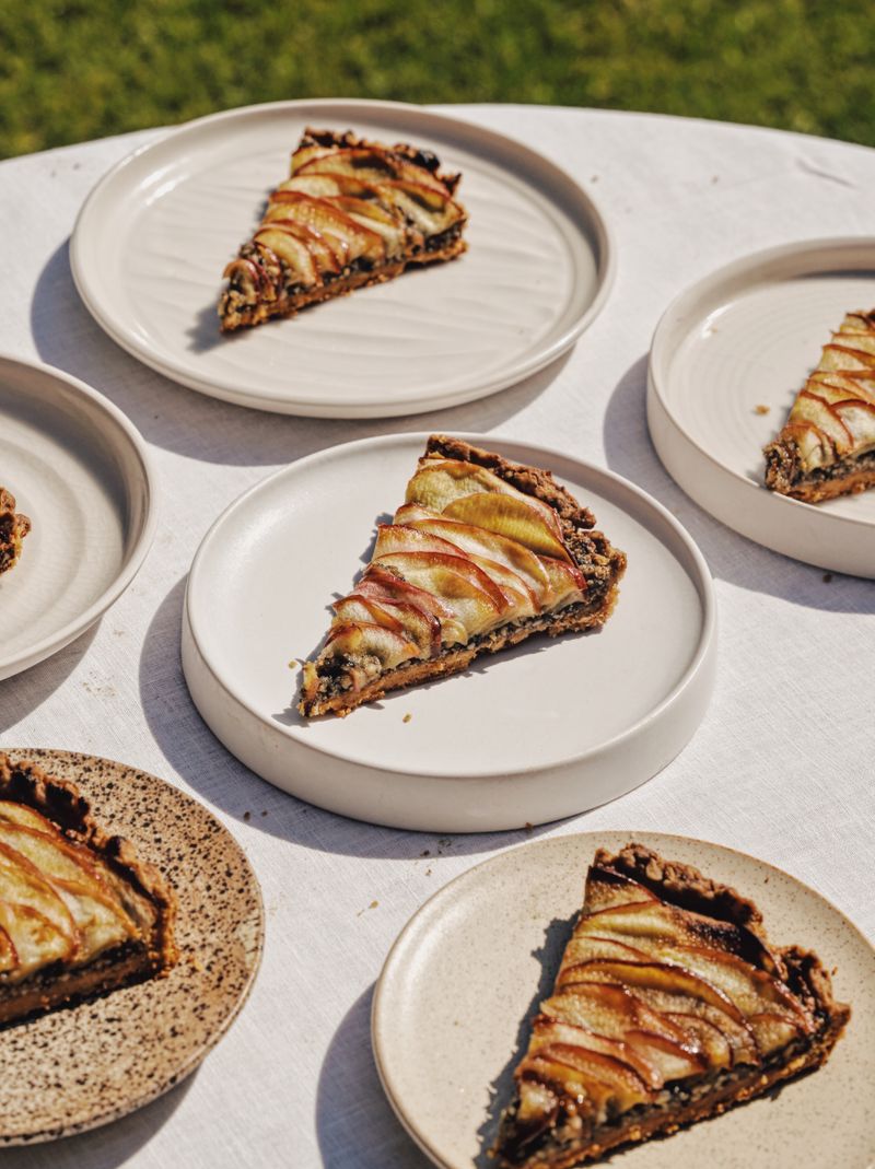Miso Caramel Apple Tart