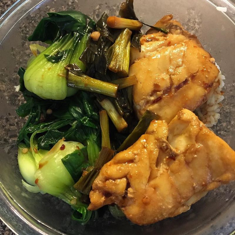 Miso Glazed Cod with Steamed Bok Choy