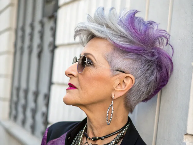Modern Asymmetrical Cut with Bold Color