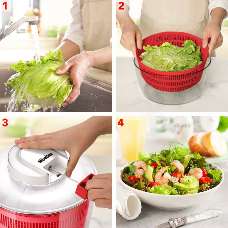 Mueller Salad Spinner with Pull Cord