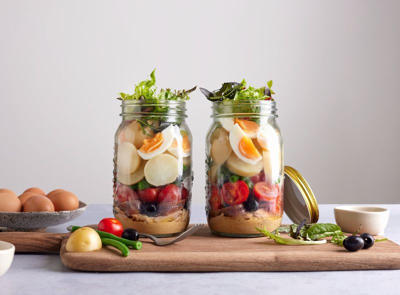Nicoise Salad Jar