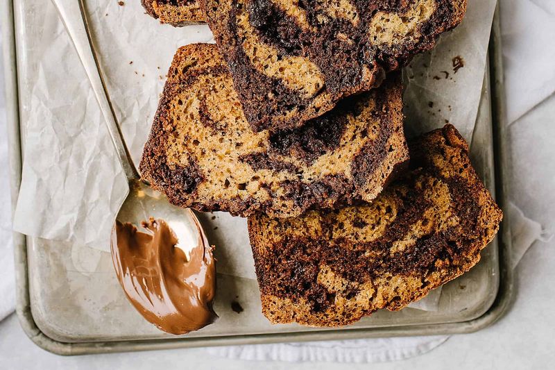 Nutella Swirl Banana Bread