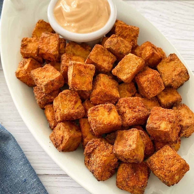 Oil-Free Crispy Air Fryer Tofu