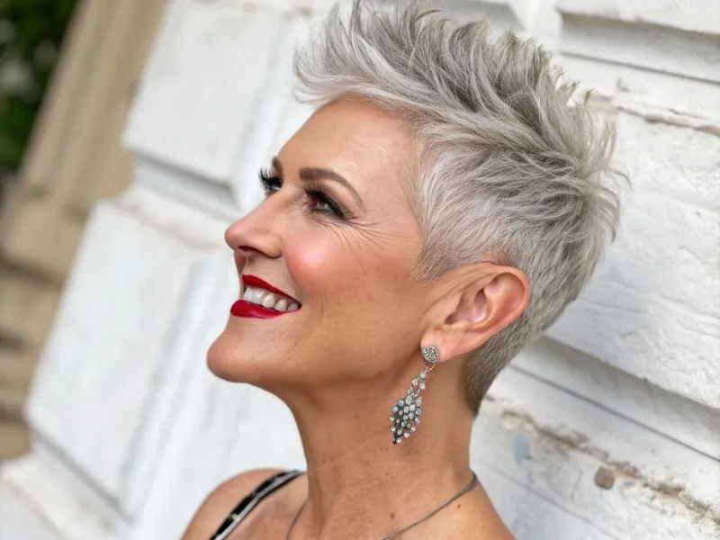 Pixie Cut with Textured Crown