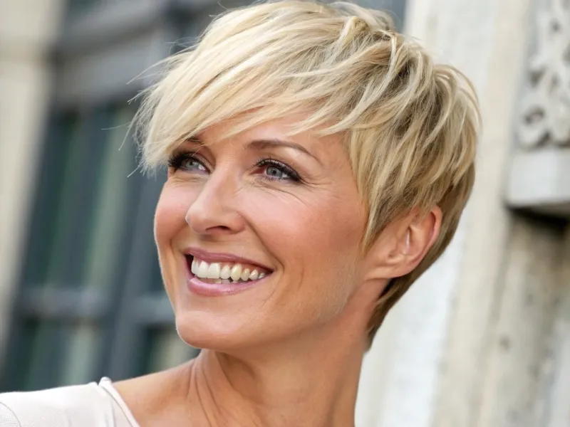 Pixie With Long Bangs