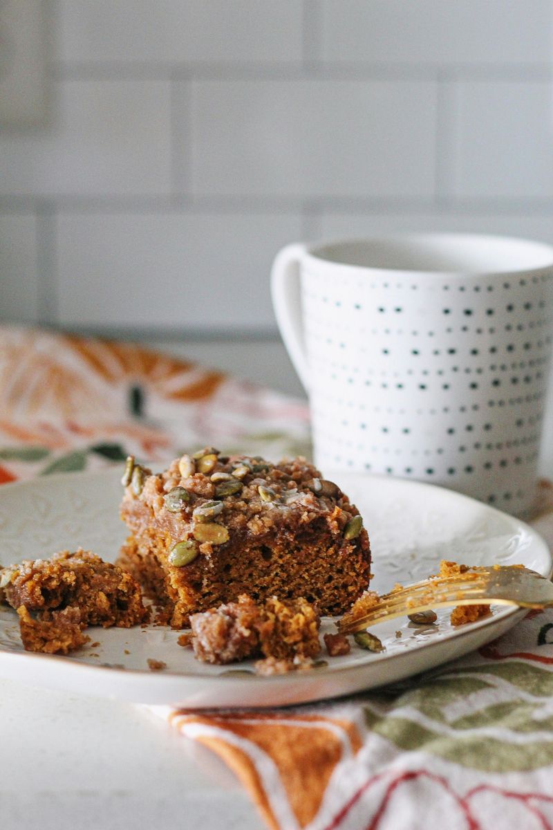 Pumpkin Bread with Walnut Streusel