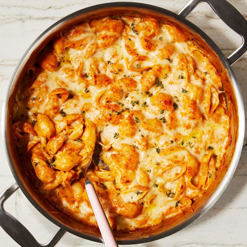 Pumpkin Mac & Cheese Casserole