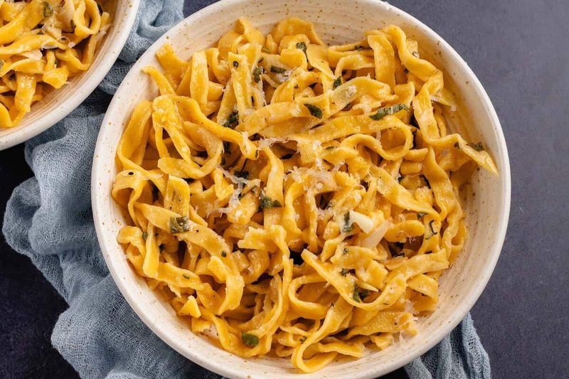 Pumpkin Pasta with Sage Butter