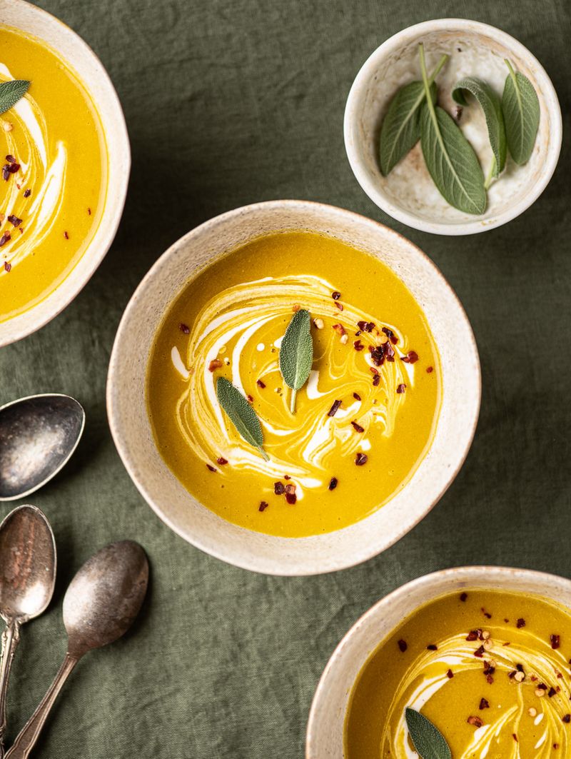 Pumpkin Soup with Sage