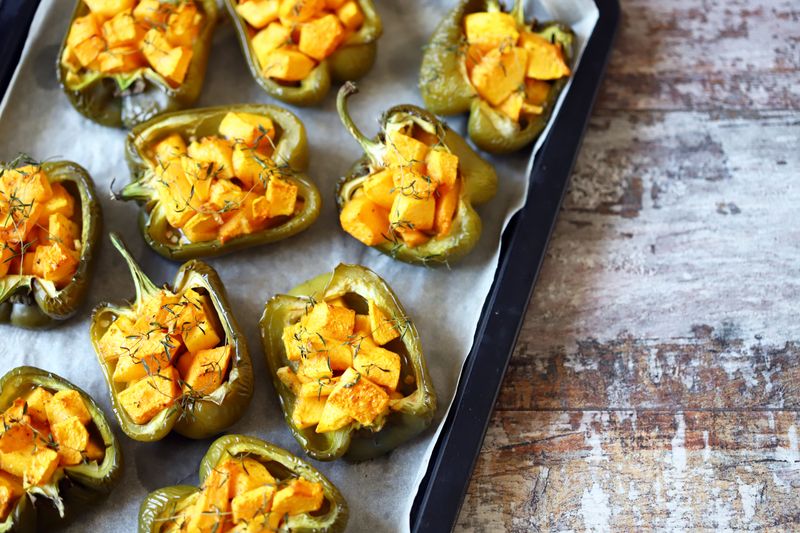 Pumpkin Stuffed Peppers