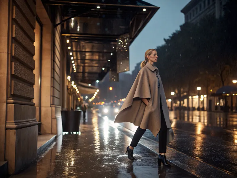Quilted Cape or Cape Coat