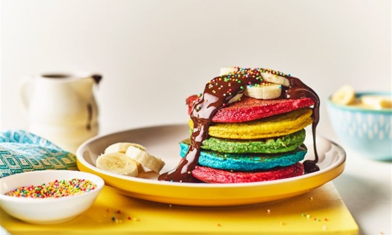 Rainbow Pancakes