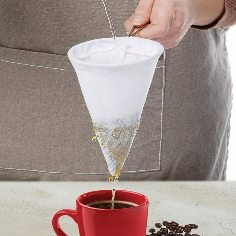 Reusable Cotton or Stainless-Steel Coffee Filters
