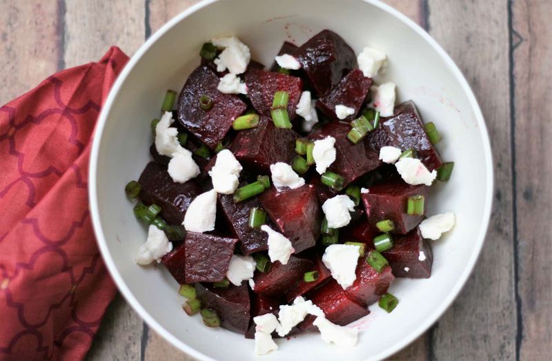 Roasted Beets with Goat Cheese