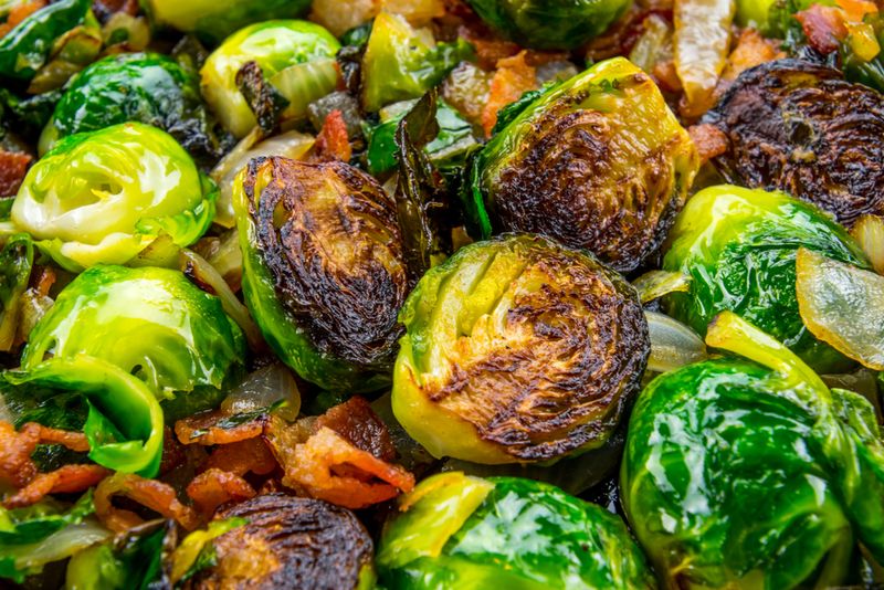 Roasted Brussels Sprouts with Balsamic Glaze