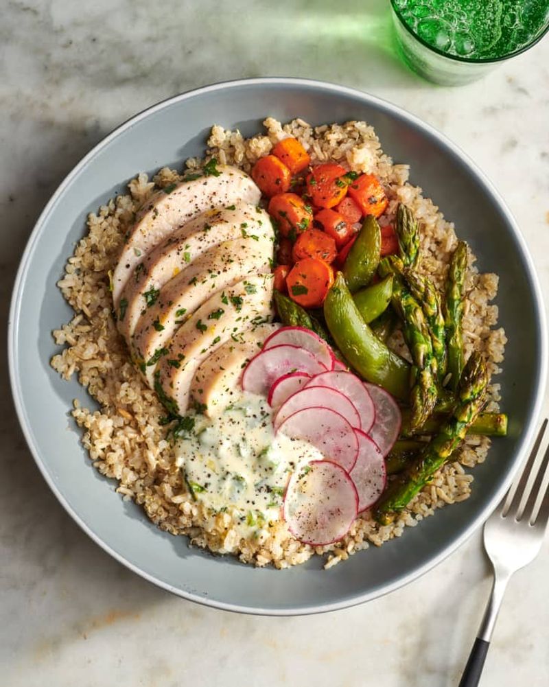 Rotisserie Chicken Grain Bowls