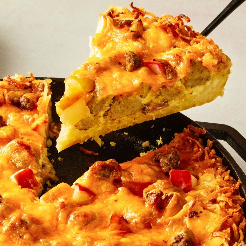 Sausage, Apple & Cheddar Casserole