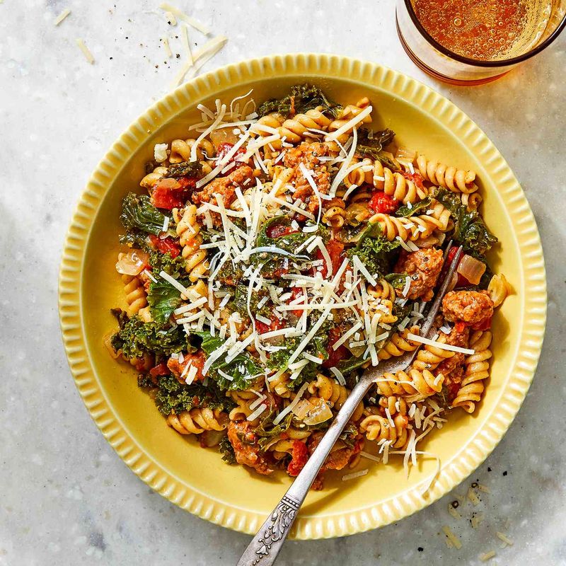 Sausage & Kale Skillet Pasta