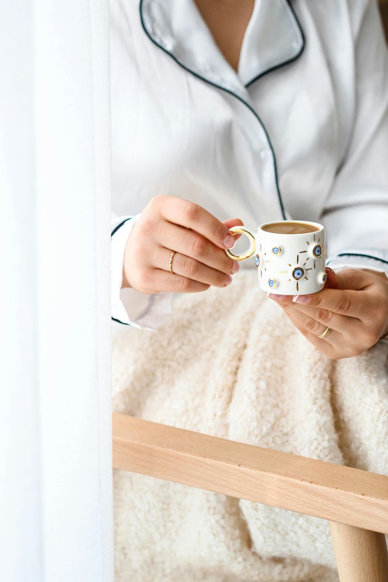 Savoring a Warm Drink