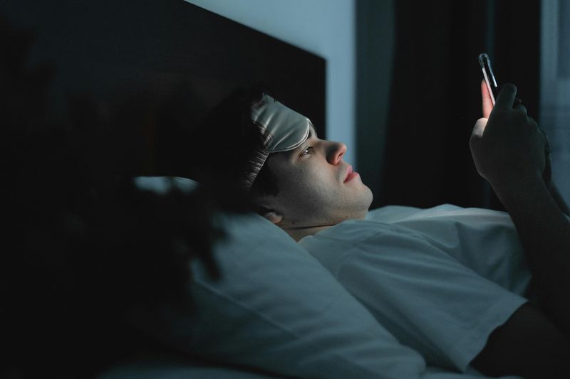 Scrolling Social Media Before Bed