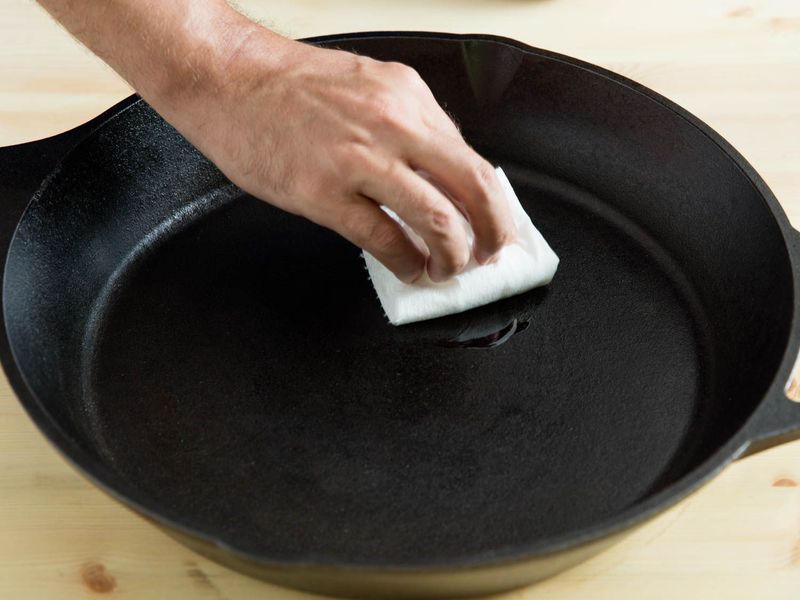 Season Regularly for a Non-Stick Surface