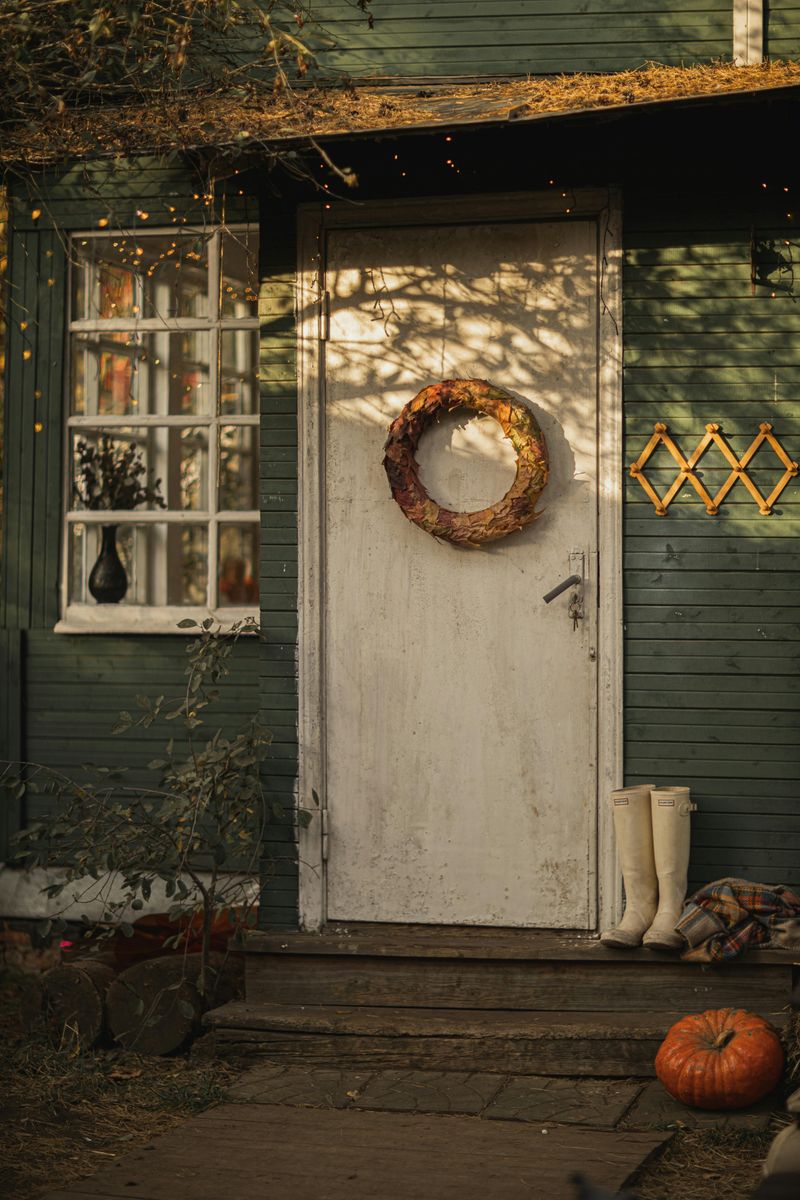 Seasonal Wreath on the Door
