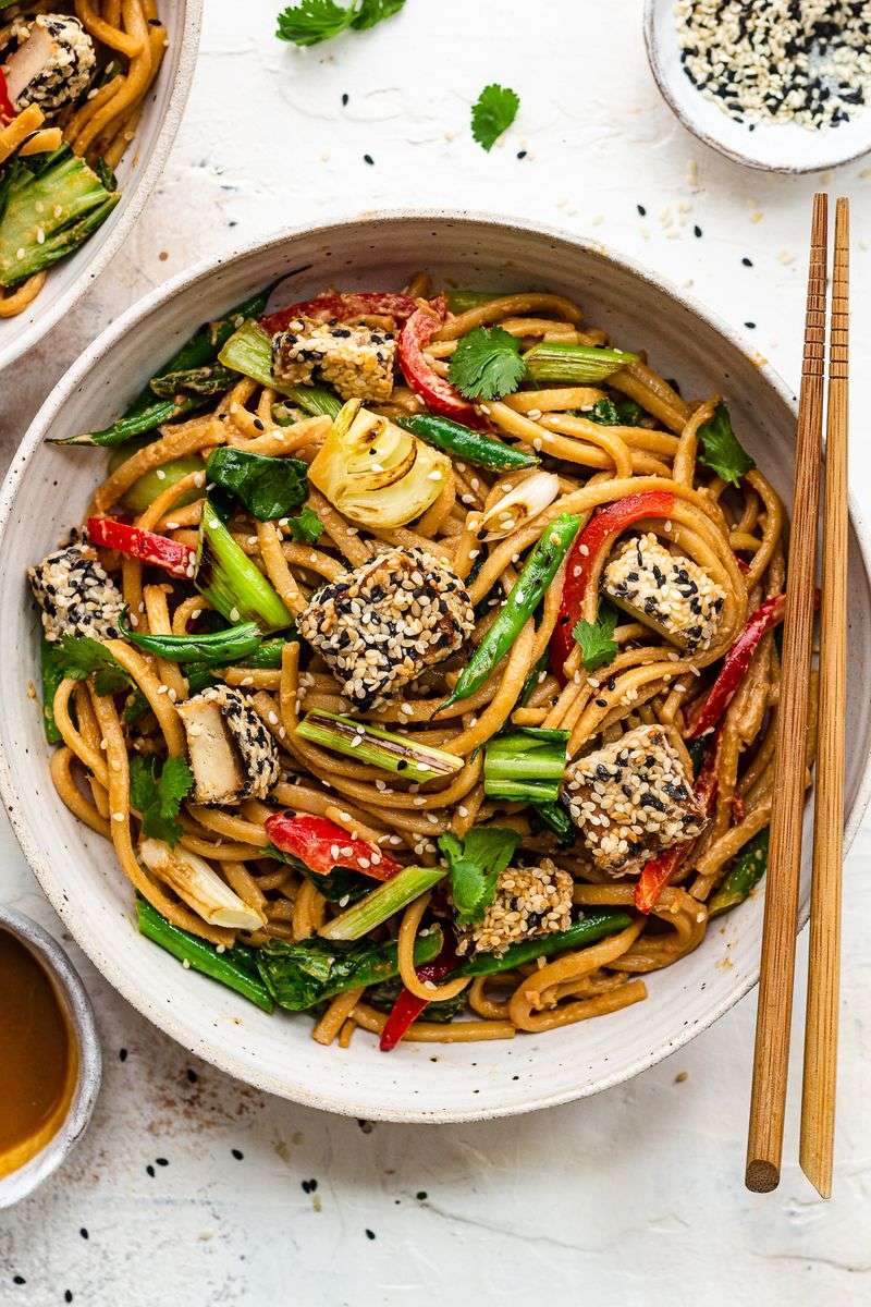 Sesame Noodle Stir-Fry with Veggies