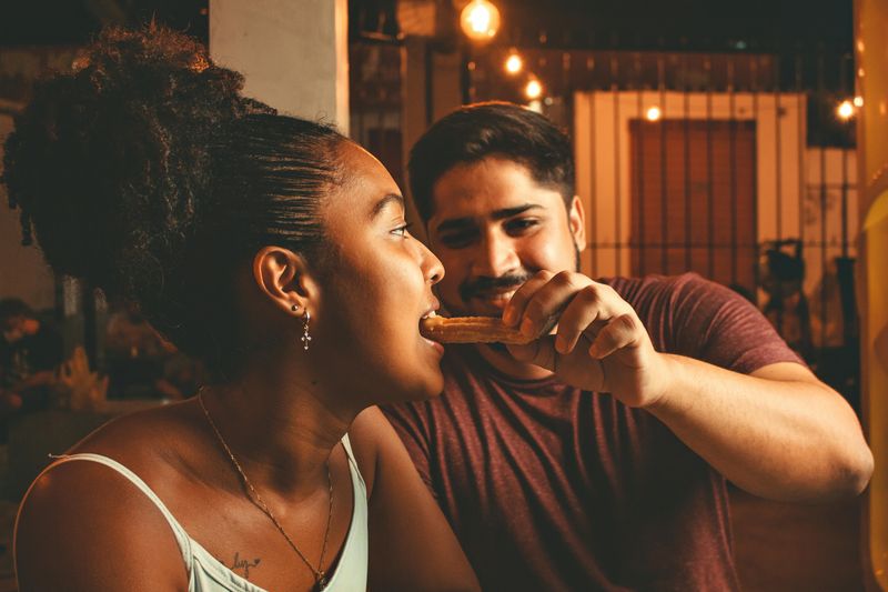 Sharing food without being asked