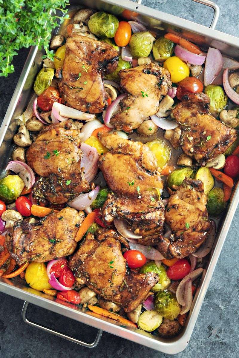 Sheet Pan Lemon Garlic Chicken with Veggies