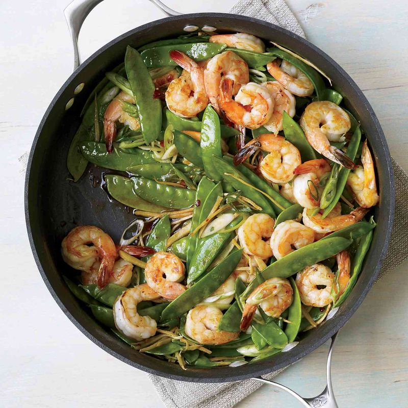 Shrimp & Snow Pea Stir-Fry