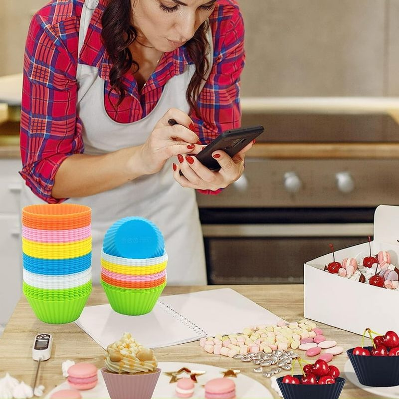 Silicone Cupcake Liners as Dividers
