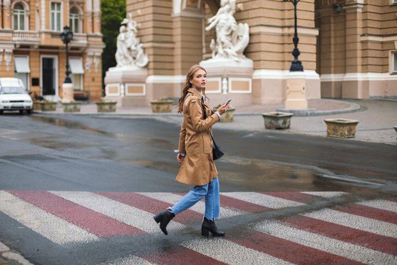 Slouchy Mom Jeans + Trench Coat + Ankle Boots