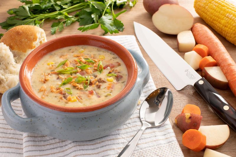 Smoky Alaskan Salmon Chowder