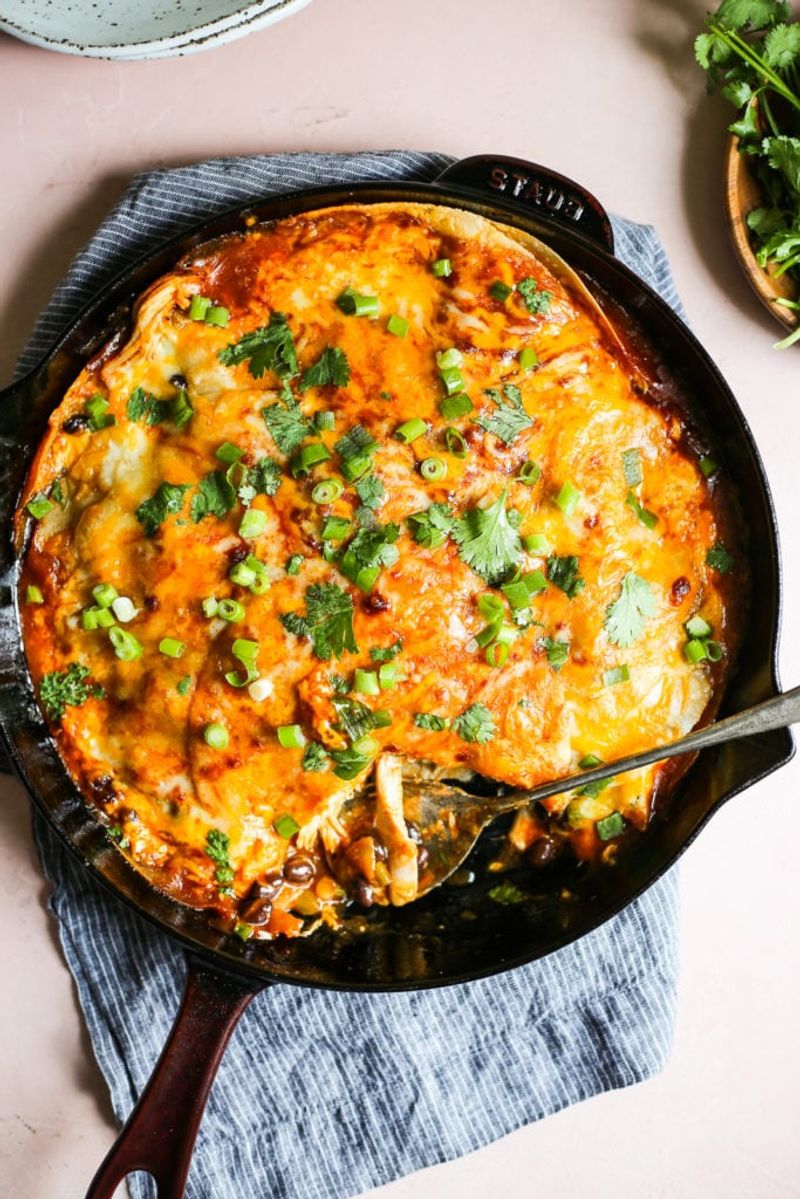 Smoky Chipotle Chicken Enchilada Skillet