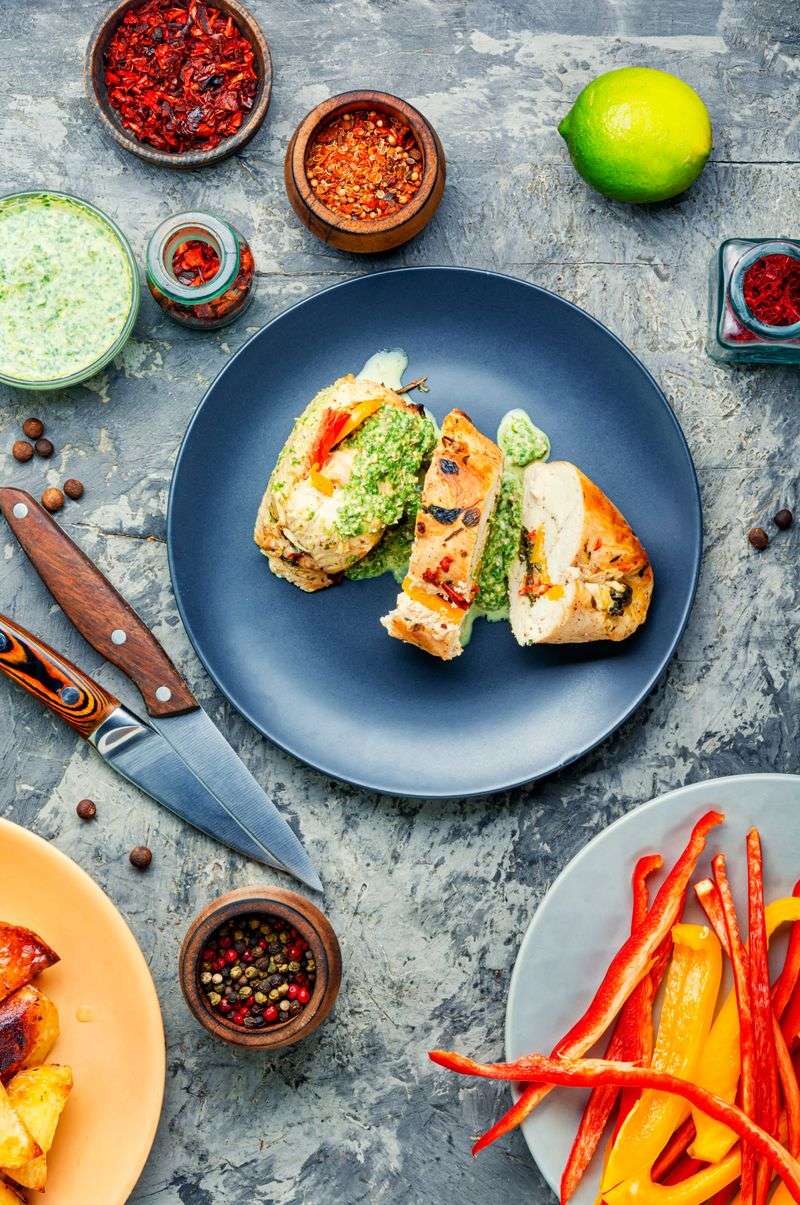 Spinach-Stuffed Chicken Breasts