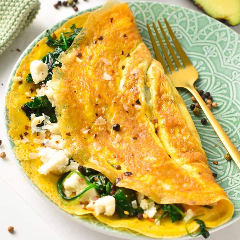 Spinach & Feta Omelet