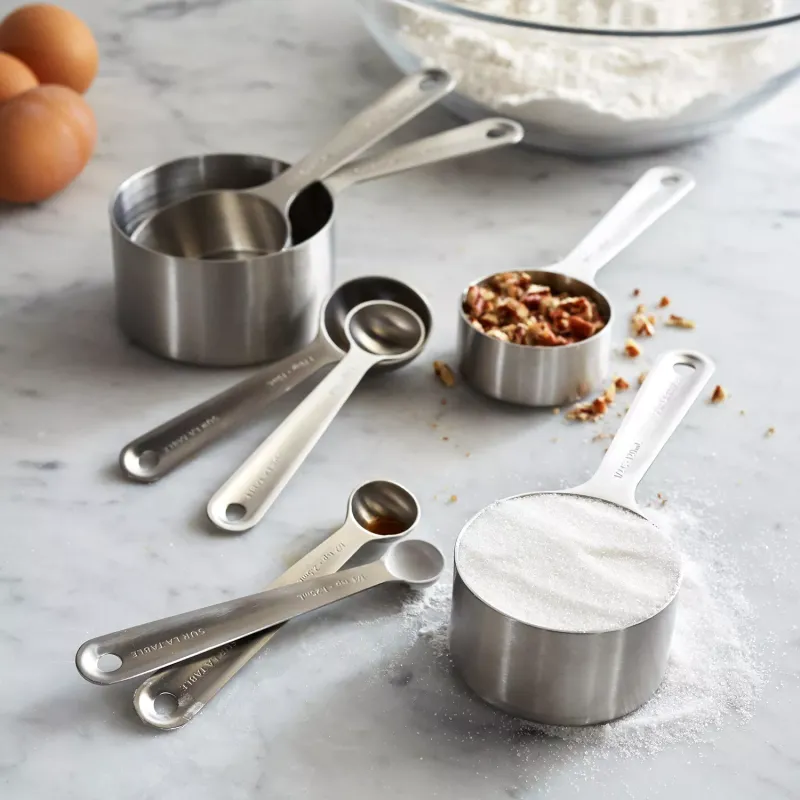 Stainless Steel Measuring Cups & Spoons