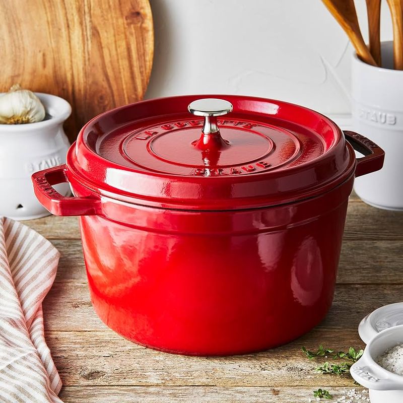 Staub Enameled Steel Stockpot (7-8-Qt)