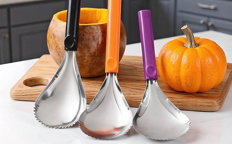 Stiff Metal Serving Spoon or Scraper