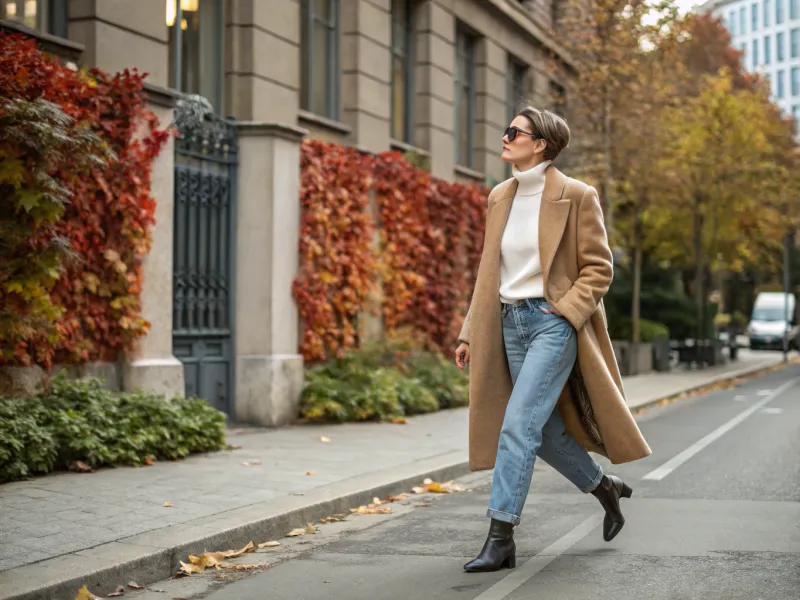 Structured Coat Over Simple Basics