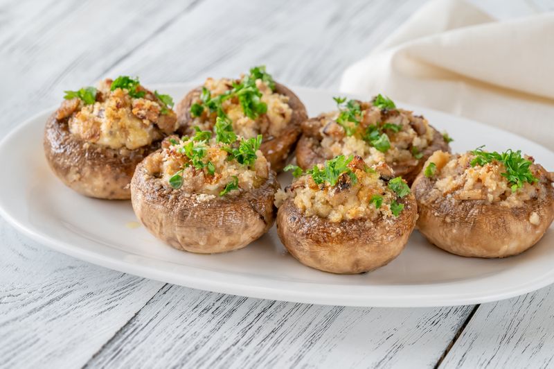 Stuffed Mushroom Caps