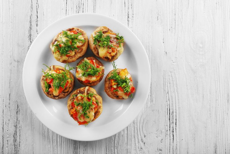 Stuffed Mushroom Caps