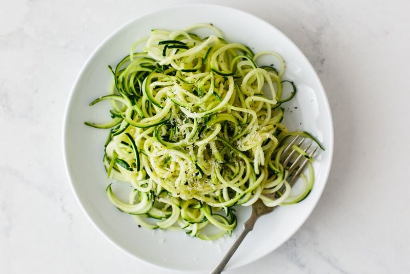 Swap White Pasta for Zucchini Noodles or Spaghetti Squash