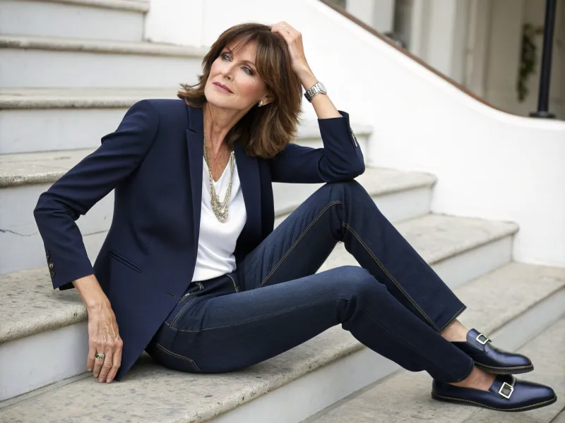 Tailored Blazer and Jeans