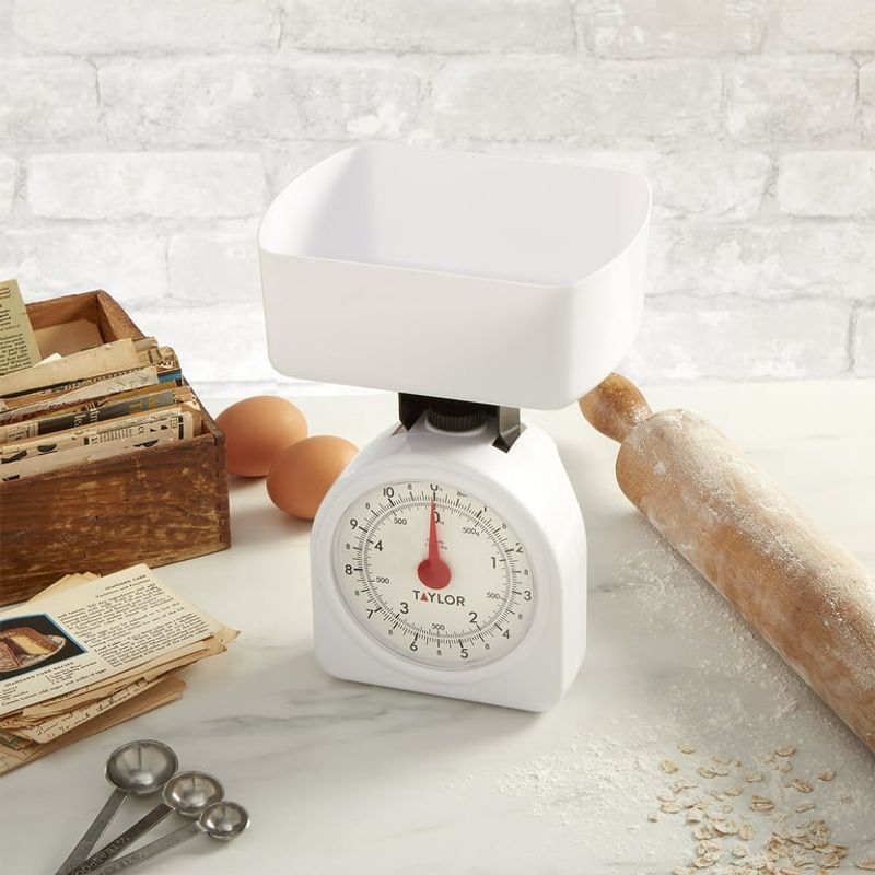Taylor Mechanical Kitchen Food Scale with Bowl