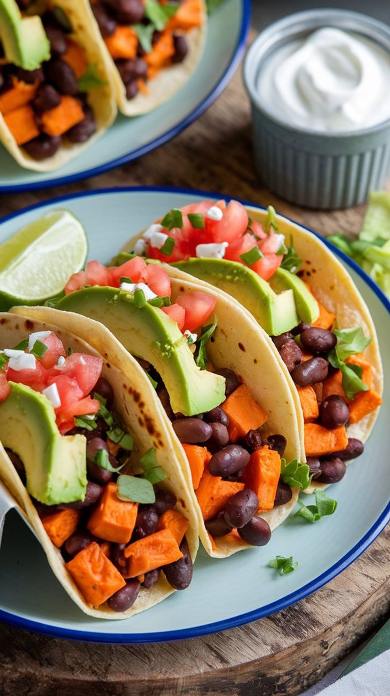 Tex-Mex Fiesta: Sweet Potato & Black Bean Tacos